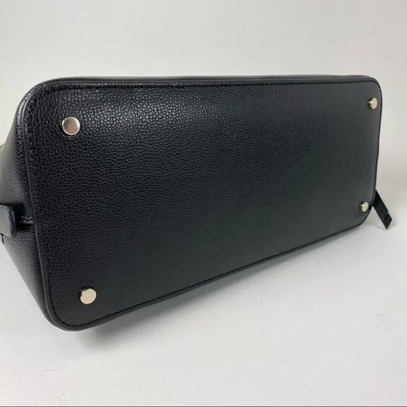 Kate Spade Handbag Patterson Drive Medium Dome Leather Satchel Bag in Black - Picture 9 of 11